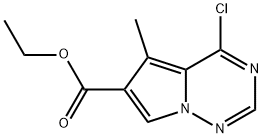 4-氯-5-甲基吡咯并[1,2-F][1,2,4]三嗪-6-羧酸乙酯 结构式