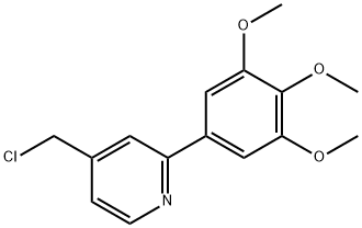 4-(CHLOROMETHYL)-2-(3,4,5-TRIMETHOXYPHENYL)PYRIDINE 结构式