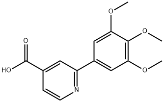 2-(3,4,5-TRIMETHOXYPHENYL)PYRIDINE-4-CARBOXYLIC ACID 结构式