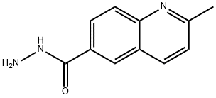 6-Quinolinecarboxylicacid,2-methyl-,hydrazide(9CI) 结构式