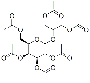 2-O-galactopyranosylglycerol hexaacetate 结构式