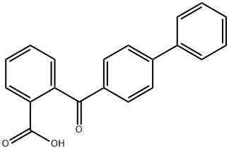 O-(1,1'-二苯基-4-羰基)苯甲酸 结构式
