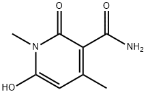 6_hydroxy-1,4-dimethyl-2-oxo-1,2-dihydropyridine-3-carboxamide 结构式