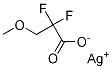 2,2-Difluoro-3-Methoxy-propionic acid silver salt 结构式