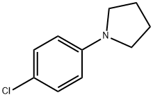 1-(4-CHLORO-PHENYL)-PYRROLIDINE 结构式