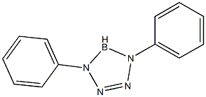 4,5-Dihydro-1,4-diphenyl-1H-tetrazaborole 结构式