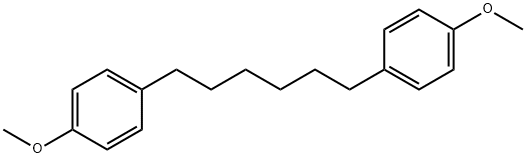 1-methoxy-4-[6-(4-methoxyphenyl)hexyl]benzene 结构式