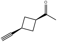 1-((1S,3S)-3-乙炔基环丁基)乙烷-1-酮 结构式