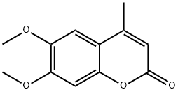 6,7-二甲氧基-4-甲基香豆素 结构式