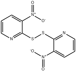 2,2'-DITHIO-BIS(3-NITROPYRIDINE) 结构式