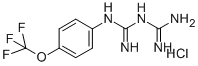 1-[4-(三氟甲氧基)苯基]双胍 盐酸盐 结构式