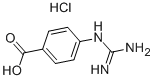 4-胍基苯甲酸盐酸盐 结构式