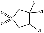 3,3,4-Trichlorothiolane 1,1-dioxide 结构式