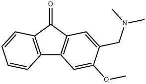 2-(Dimethylamino)methyl-3-methoxy-9H-fluoren-9-one 结构式
