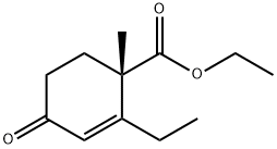 2-Cyclohexene-1-carboxylicacid,2-ethyl-1-methyl-4-oxo-,ethylester,(1S)-(9CI) 结构式