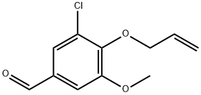 4-(烯丙氧基)-3-氯-5-甲氧基苯甲醛 结构式