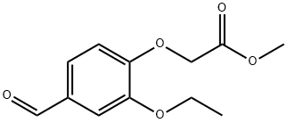 2-(2-乙氧基-4-甲烷酰基-苯氧基)乙酸甲酯 结构式