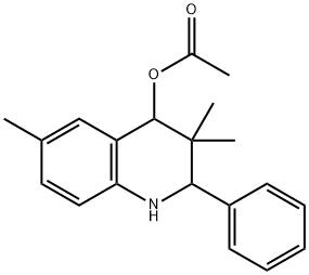 4-QUINOLINOL, 1,2,3,4-TETRAHYDRO-3,3,6-TRIMETHYL-2-PHENYL-, ACETATE 结构式