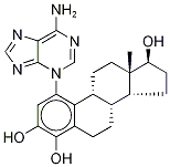 4-羟基雌二醇1-N3-腺嘌呤 结构式