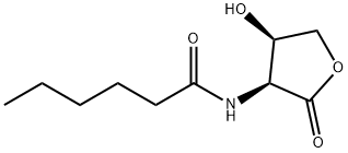 Hexanamide, N-[(3S,4R)-tetrahydro-4-hydroxy-2-oxo-3-furanyl]- (9CI) 结构式