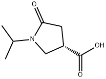 3-Pyrrolidinecarboxylicacid,1-(1-methylethyl)-5-oxo-,(3S)-(9CI) 结构式