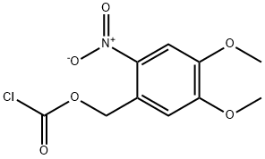 6-硝基藜芦氯甲酸 结构式