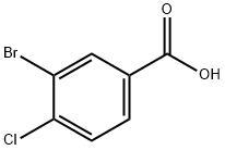 3-溴-4-氯苯甲酸 结构式