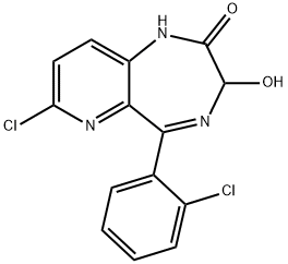 氯吡西泮 结构式