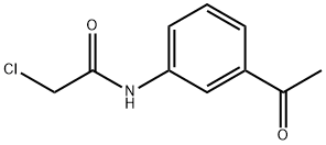 乙酰胺,N-(3-乙酰基苯基)-2-氯- 结构式