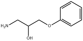 2-丙醇,1-氨基-3-苯氧基- 结构式
