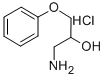 3-氨基-1-苯氧基-2-丙醇盐酸盐 结构式