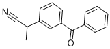 2-(3-苯甲酰基苯基)-丙腈 结构式