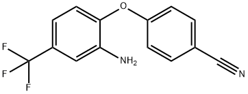 4-[2-氨基-4-(三氟甲基)苯氧基]苯甲精 结构式
