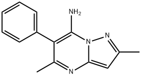 2,5-二甲基-6-苯基吡唑并[1,5-A]嘧啶-7-胺 结构式