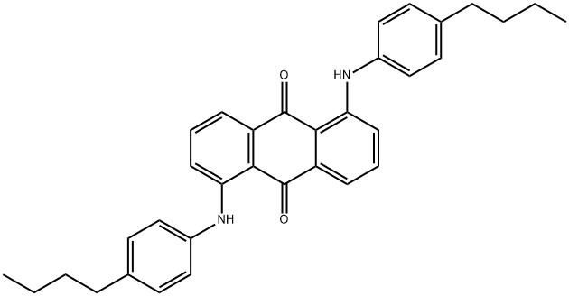 1,5-bis[(4-butylphenyl)amino]anthraquinone 结构式