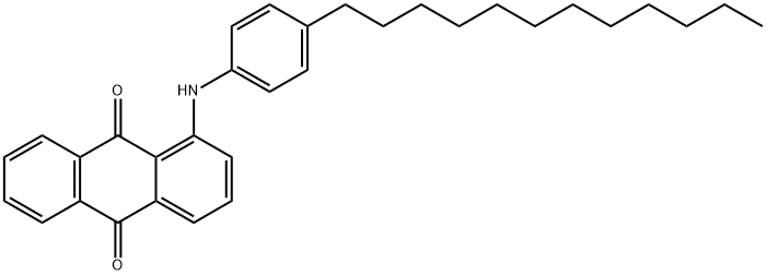 1-[(4-十二烷基苯基)氨基]-9,10-蒽二酮 结构式