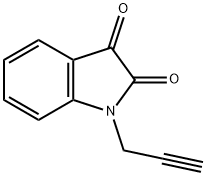 1-(丙-2-炔-1-基)-2,3-二氢-1H-吲哚-2,3-二酮 结构式