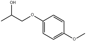 1-(4-甲氧基苯氧基)-2-丙醇 结构式
