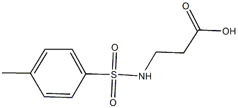 3-(甲苯-4-磺酰基氨基)-丙酸 结构式