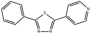 4-(5-Phenyl-1,3,4-thiadiazol-2-yl)pyridine 结构式