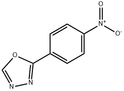 1,3,4-恶二唑,2-(4-硝基苯基)- 结构式