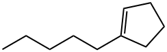 Cyclopentene, 1-pentyl- 结构式