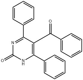 5-Benzoyl-4,6-diphenylpyrimidin-2(1H)-one 结构式