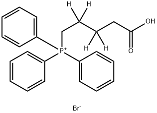 (4-CARBOXYBUTYL-2,2,3,3-D4)TRIPHENYLPHOSPHONIUM BROMIDE 结构式