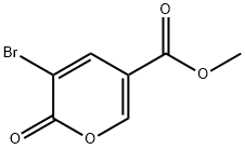 5-溴-6-氧代-6H-吡喃-3-甲酸甲酯 结构式