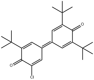 CLDQ 3-氯-3',5,5'-三叔丁基二苯醌 结构式