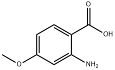 2-氨基-4-甲氧基苯甲酸 结构式