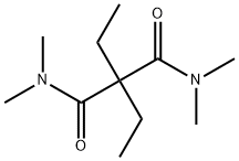 2,2-Diethyl-N,N,N',N'-tetramethylpropanediamide 结构式