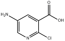 5-氨基-2-氯吡啶-3-羧酸 结构式