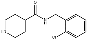 N-(2-氯苄基)哌啶-4-甲酰胺 结构式